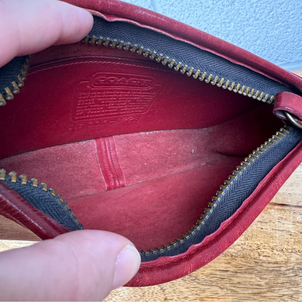 Vintage Coach Zippered Pouch – 1980s Made in NYC - Picture 14 of 14